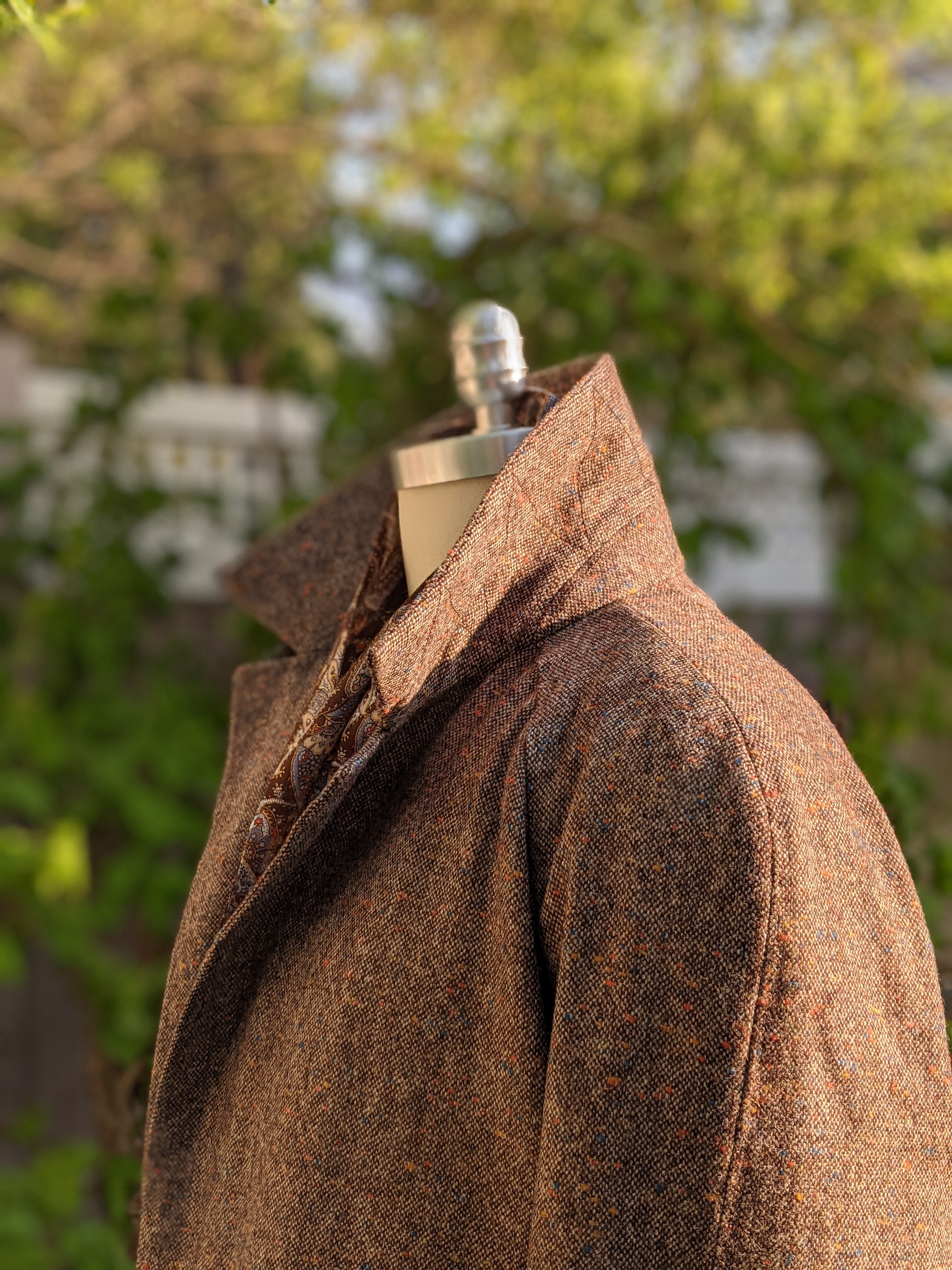Winifred Aldrich-Crafted Donegal Tweed Overcoat: Tailoring Journey